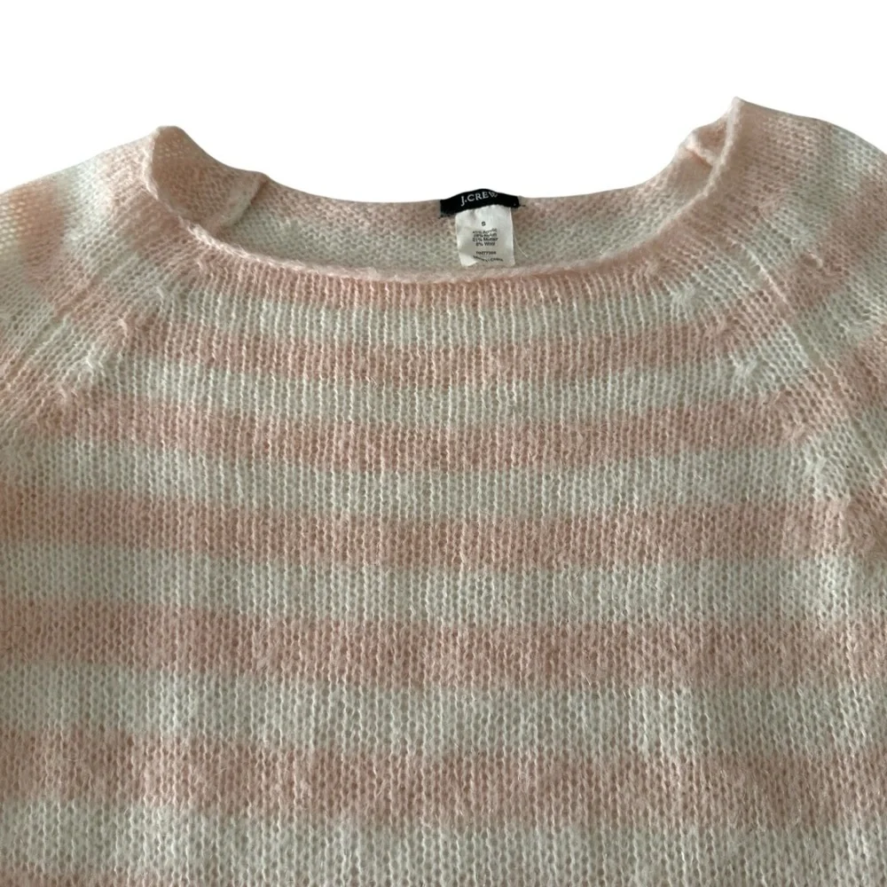 J. Crew Mohair Blend Striped Sweater Size Small
